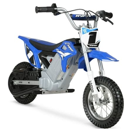 Hyper Toy Company, HPR350 24V Electric Dirt Bike, Children Ages 13+, up to 14 MPH, Blue