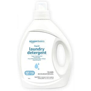82.5-Oz Amazon Basics Concentrated Liquid Laundry Detergent (Various) from $6.35 w/ S&S