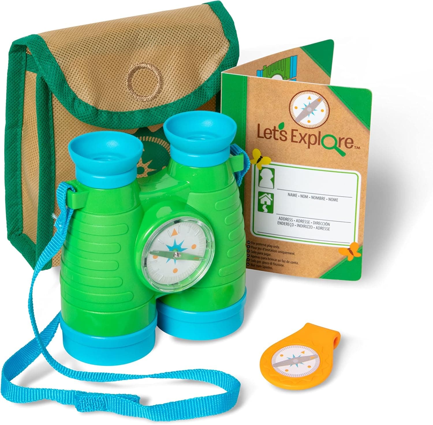 Explore the Outdoors with Melissa & Doug Binoculars & Compass Set