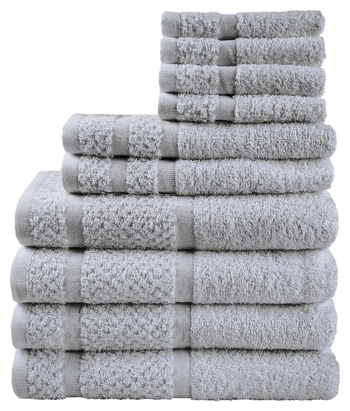 Mainstays 100% Cotton Towel Set - 10 Pieces, 30% Off