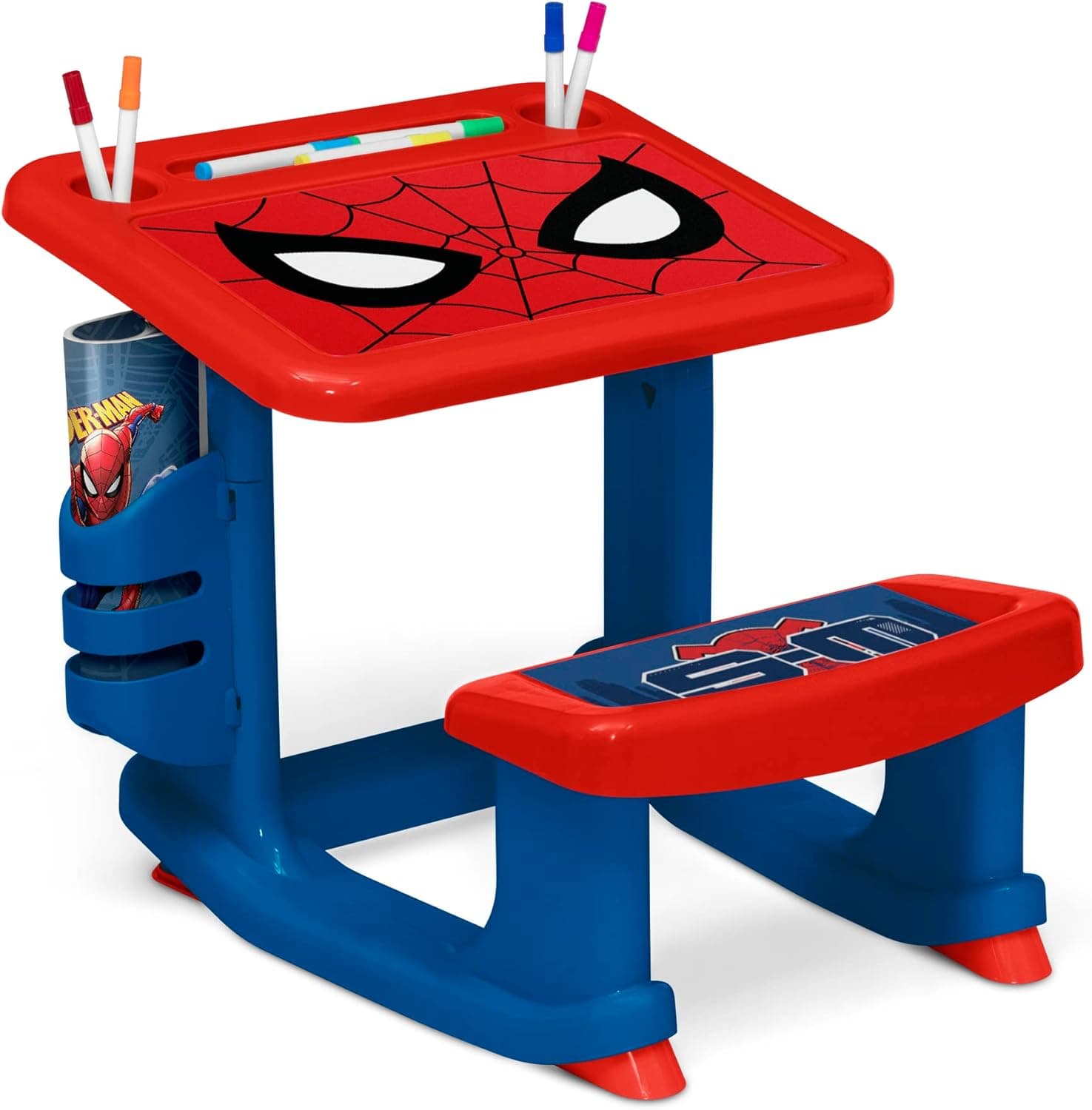 Bring Spider-Man's Adventures to Life with Delta Children's Drawing Desk