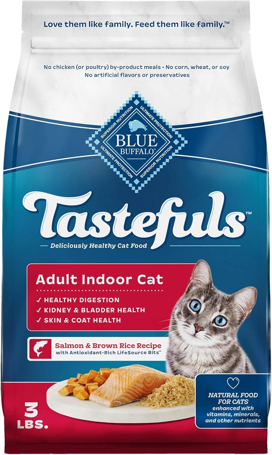 Save 50% on Blue Buffalo Tastefuls Natural Dry Cat Food