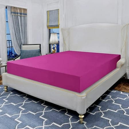Elegant Comfort Luxury Egyptian Quality Microfiber 1-Piece Fitted Sheet, Twin/twin Xl, Pink