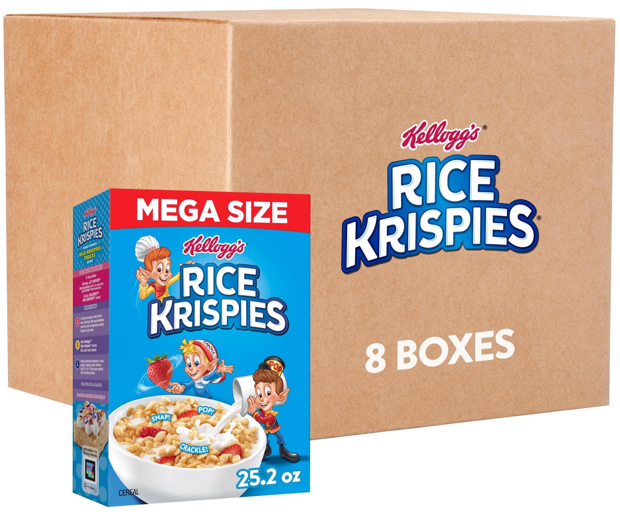Mega-Sized Kellogg's Rice Krispies Cereal 8-Pack - 61% Off