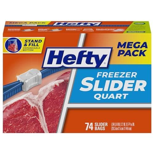 Save 42% on Hefty Quart-Size Freezer Bags on Amazon
