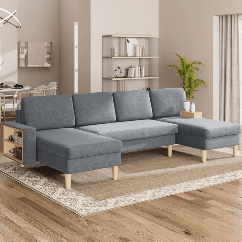 Spacious 108" Sofa with Side Storage - 63% Off