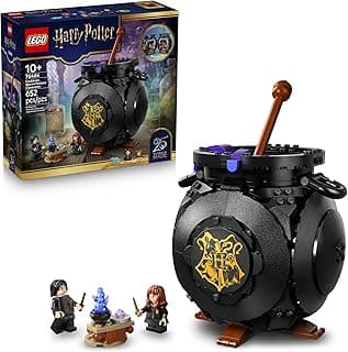 LEGO Harry Potter Cauldron: Secret Potions Classroom Building Toy for Girls & Boys - Pretend Play Set for Kids, Ages 10+ - 2 Minifigures & Hermione's Otter Patronus - Gift Idea for Birthdays - 76464