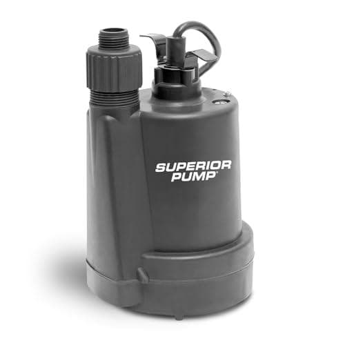Superior Pump 1/4 HP Thermoplastic Submersible Utility Pump - 50% Off