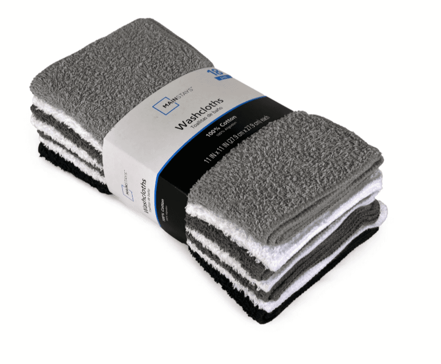 Save 39% on Mainstays Washcloth Bundle at Walmart