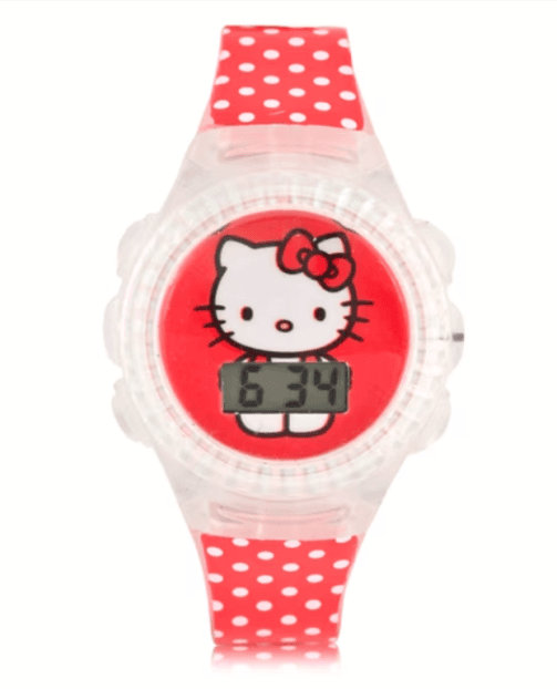 Hello Kitty Kids Flashing Lights LCD Watch - 65% Off