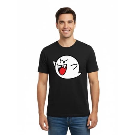Nintendo, Men's & Big Men's Halloween Graphic Tee, Boo, Sizes XS-3XL