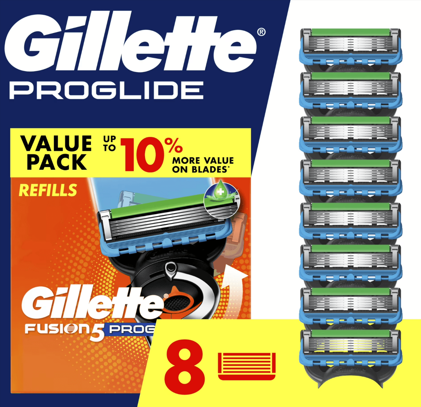 Gillette ProGlide Razor Blades with $5 Walmart Cash