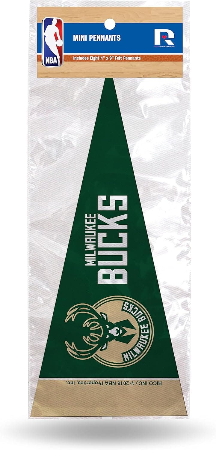 Decorate Your Home with the Milwaukee Bucks Mini Pennant Set