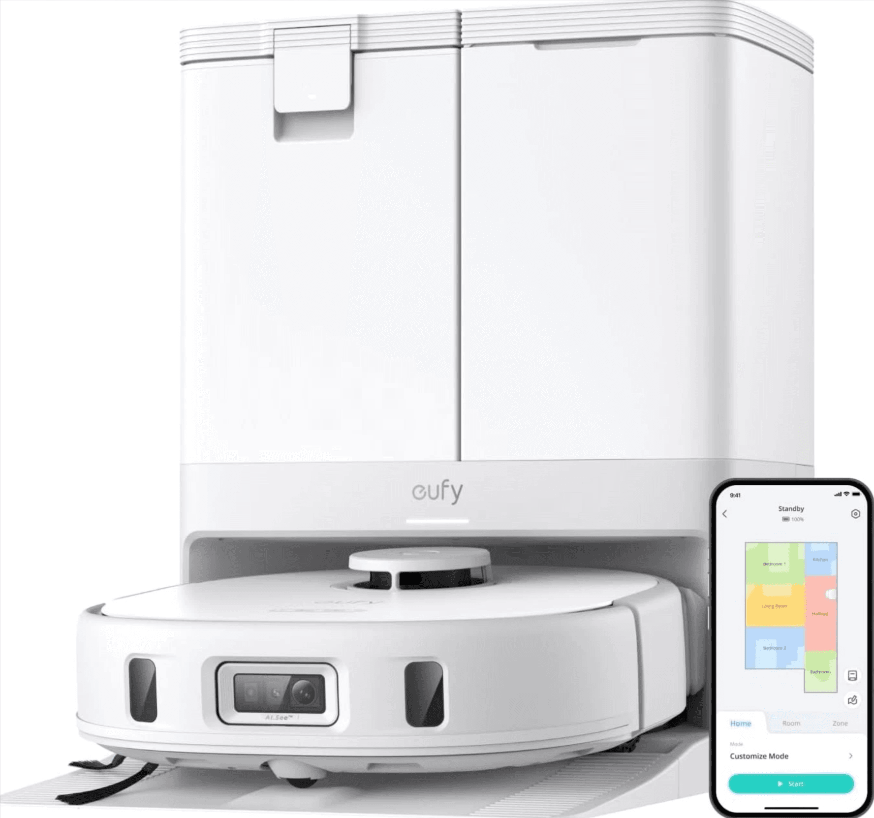 Refurbished eufy X10 Pro Robot Vacuum & Mop with Self-Emptying Station