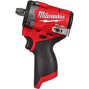 Milwaukee M12 FUEL 12V Brushless Stubby 1/2" Impact Wrench (Tool Only) for $155.70 with Free Shipping for Prime Members
