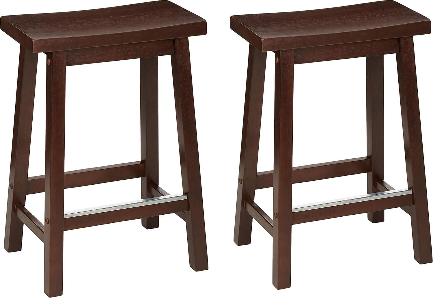 Upgrade Your Kitchen with Amazon Basics Saddle-Seat Bar Stools