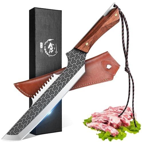 Razor-Sharp Cleaver Knife with Protective Sheath