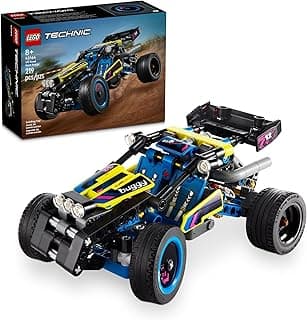 LEGO Technic Off-Road Race Buggy Buildable Car Toy, Cool Toy for 8 Year Old Boys, Girls and Kids who Love Rally Contests, Race Car Featuring Moving 4-Cylinder Engine and Working Suspension, 42164