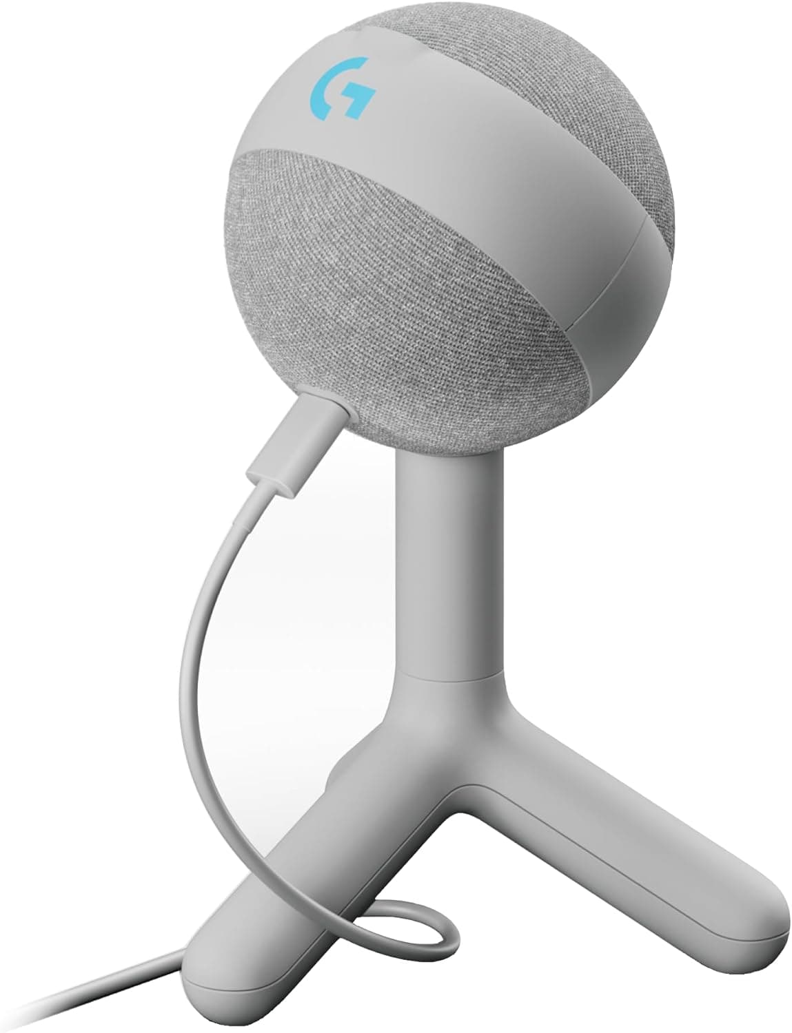 Logitech G Yeti Orb Condenser RGB Gaming Mic with LIGHTSYNC, USB Mic for Streaming, Cardioid for PC/Mac - Off White