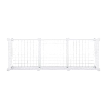 Rubbermaid 3-Piece Stackable Modular Storage Cube Set, White