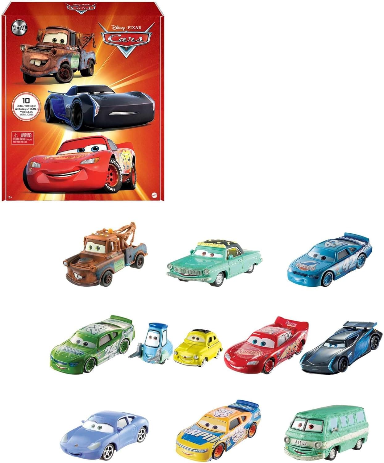 Mattel Disney and Pixar Cars Die-Cast Mini Racers Set