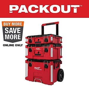 Milwaukee PACKOUT Rolling Tool Box System + Filler Item for $251 + Free Shipping