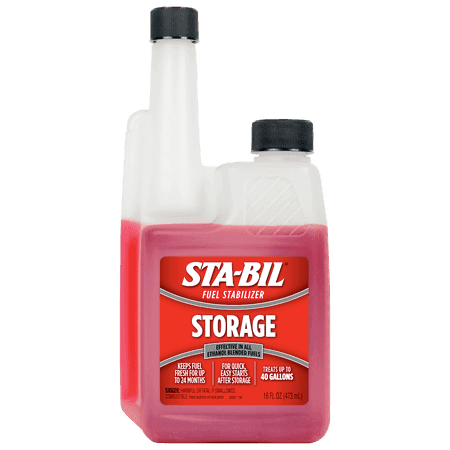 STA-BIL Storage Fuel Stabilizer for Gasoline Engines, 16 Fluid Ounces (22207) Treats 40 Gallons.