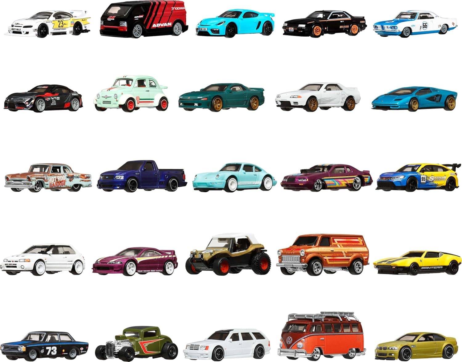 Collect 25 Premium Hot Wheels Cars with Real Riders Tires