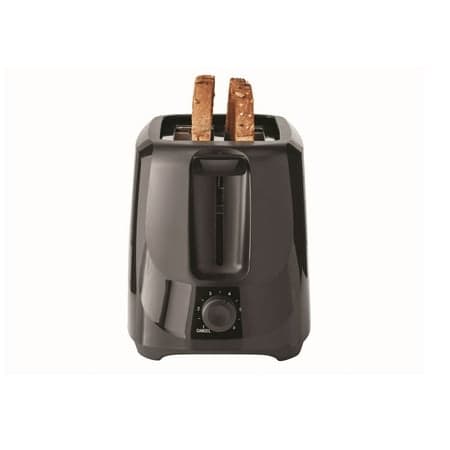Mainstays 2-Slice Toaster with 6 Shade Settings and Removable Crumb Tray, Black