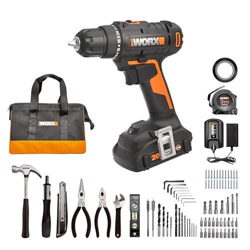 Save 26% on Worx Cordless Drill & 84-Piece Accessory Kit