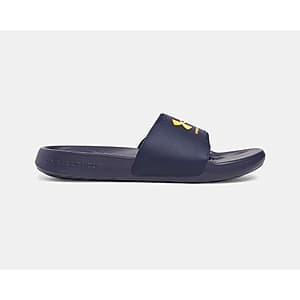 Under Armour Men's UA Ignite Select Slides (Limited Sizes, Navy/Gold) - $10.35 with Free Pickup