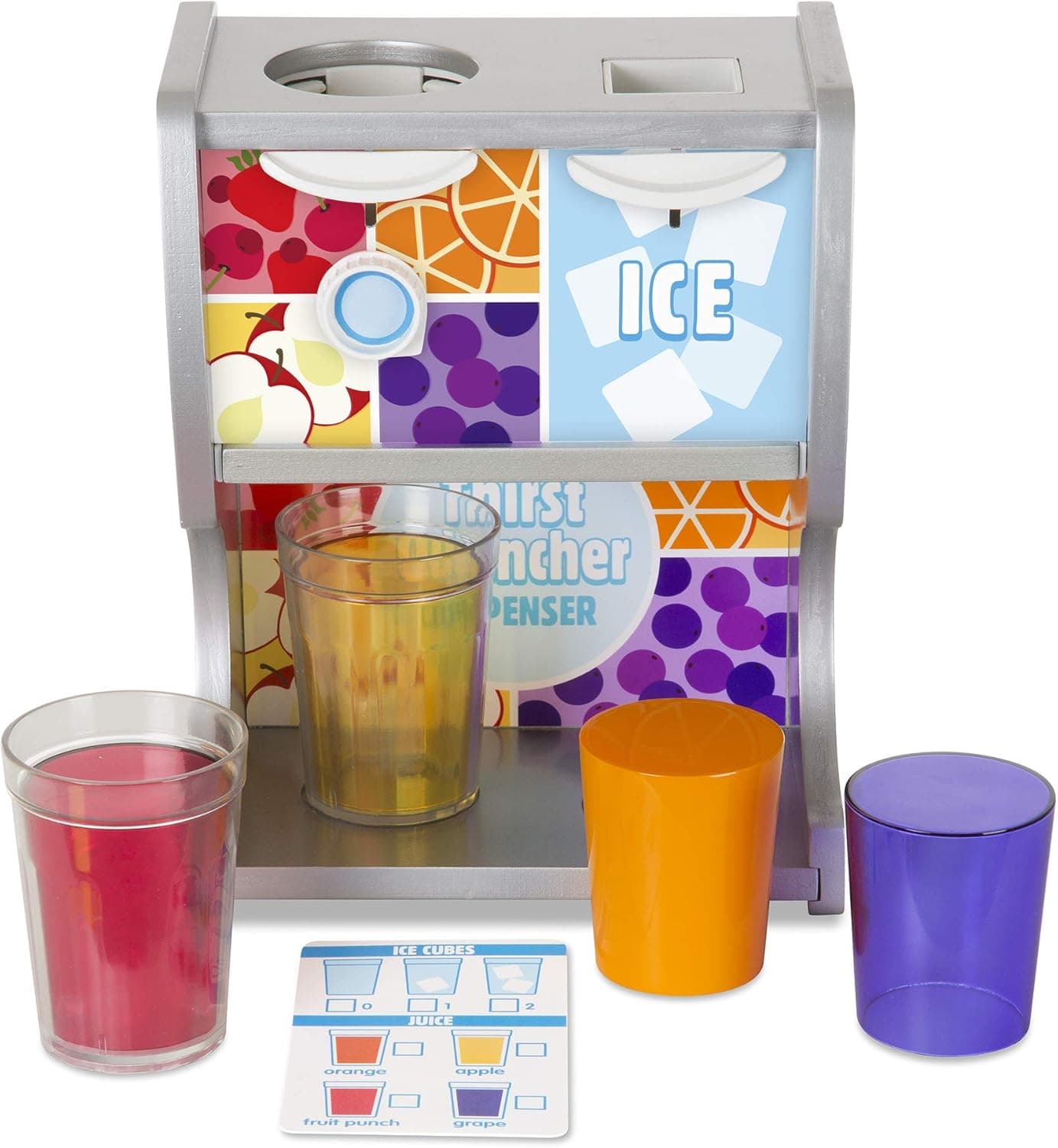 Melissa & Doug Wooden Drink Dispenser Set - Fun Learning Toys