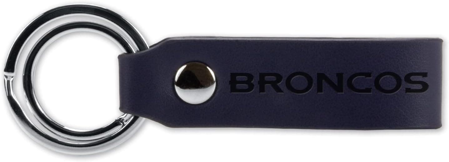 Denver Broncos NFL Faux Leather Keychain - 56% Off