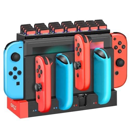 4-Port Joy Con Controller Charging Dock for Nintendo Switch