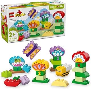 LEGO DUPLO Town Creative Garden & Flowers Building Toy Playset - Preschool Learning and Educational Flower Toy for Toddlers, Boys and Girls, Ages 2+ - Baby Gift Idea - 10444