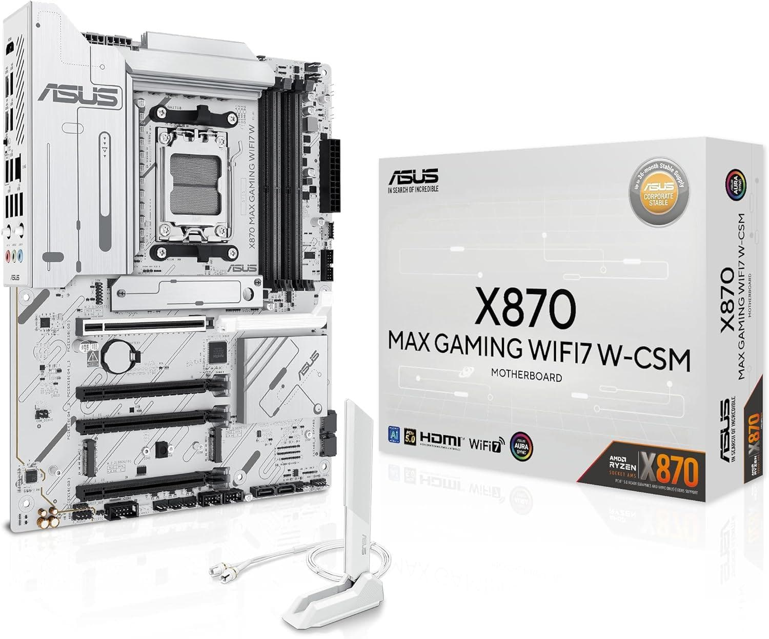 Upgrade Your Gaming with the ASUS X870 MAX WIFI7 Motherboard