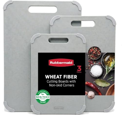 Save 20% on Rubbermaid's 3-Piece Reversible Wheat Fiber Cutting Boards