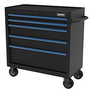 HART 36" 5-Drawer Locking Steel Rolling Tool Cabinet $131.60 + $50 S&H