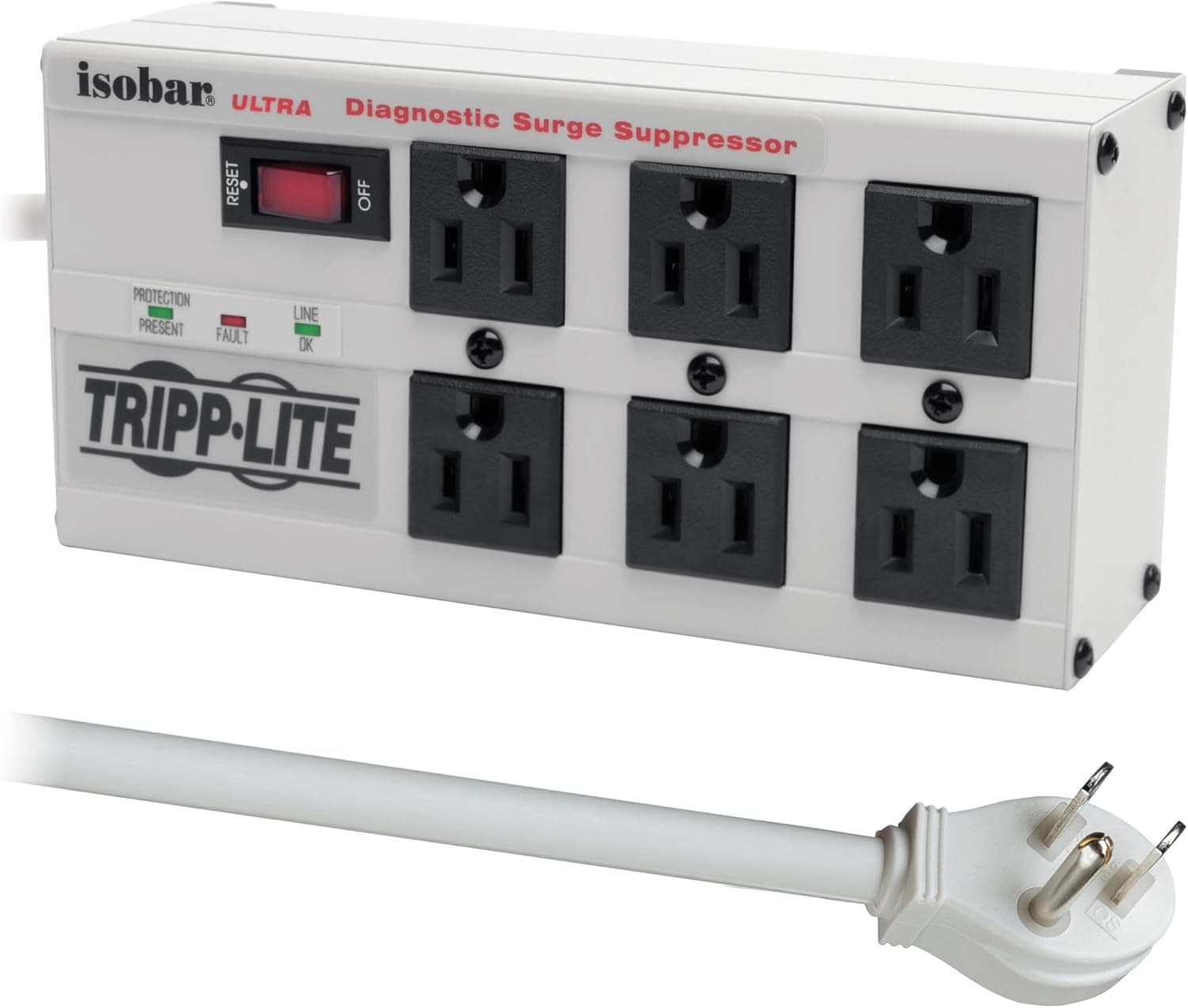 Tripp Lite Isobar 6 Outlet Surge Protector - Heavy Duty, Durable