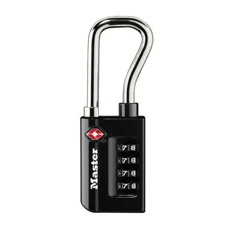 Master Lock TSA Approved 4 Dial Resettable Metal, Steel Combination Luggage Lock