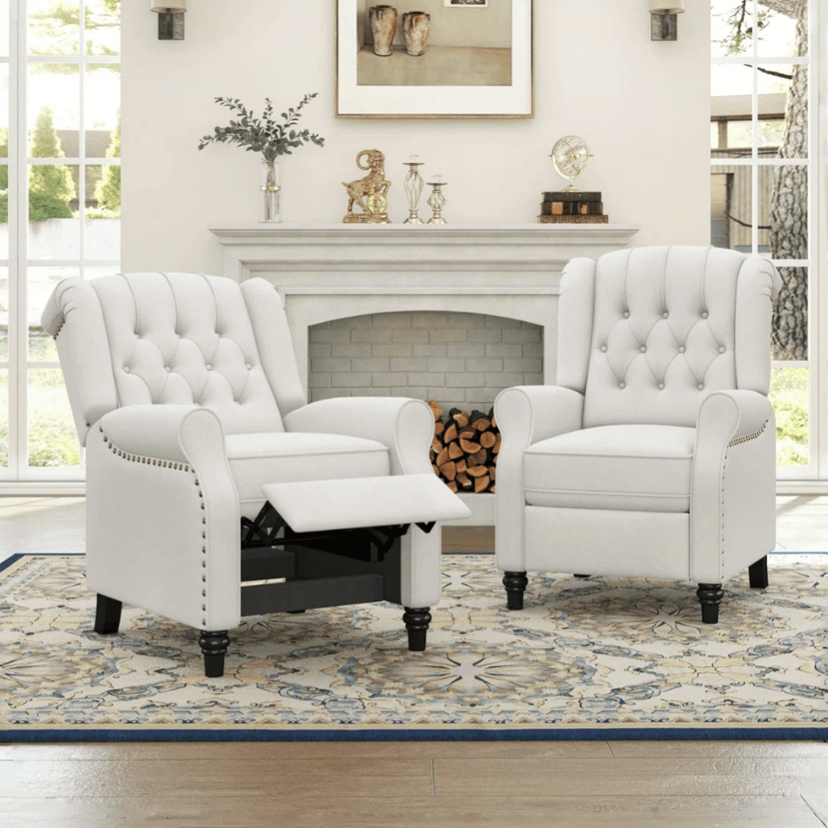 Comfy Pushback Recliners: $190 Each at Wayfair