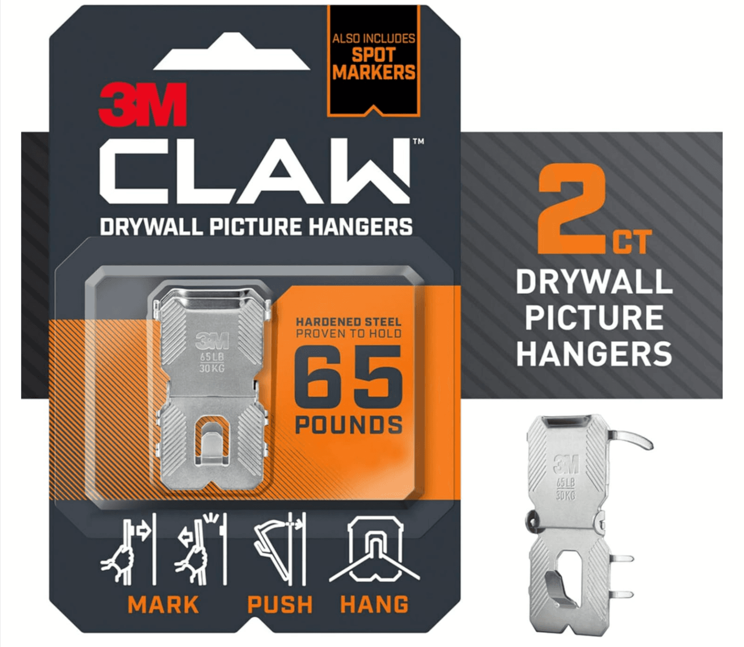 3M Claw Drywall Picture Hanger 2-Pack - 15% Off