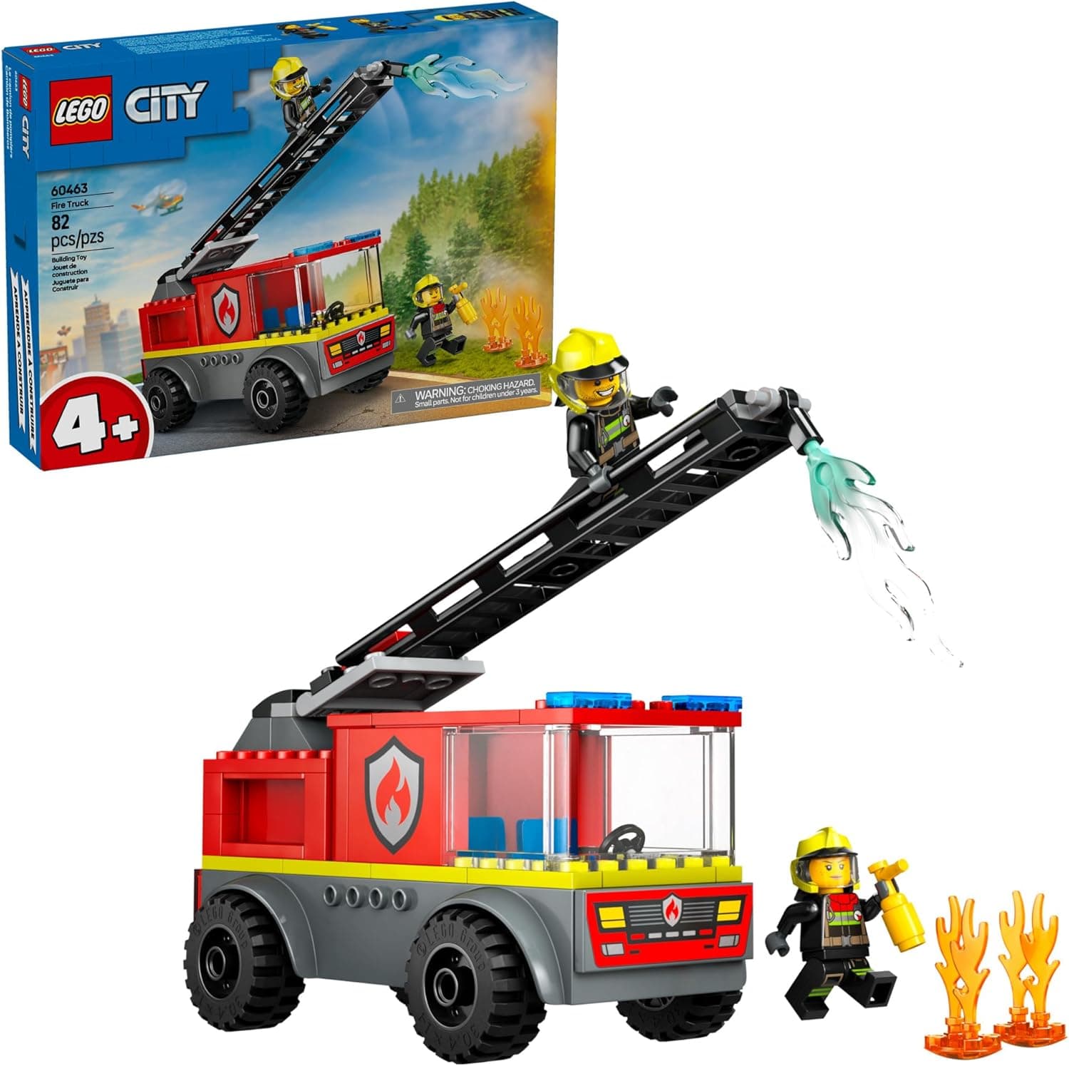LEGO City Fire Ladder Truck Toddler Toy - Educational & Fun for Preschoolers