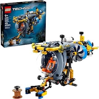 LEGO Technic Deep-Sea Research Submarine Toy - Building Toy for Kids, Boys and Girls, Ages 9+ - Creative and Unique Gift Idea for Birthdays - Movable Propellers and More - 42201