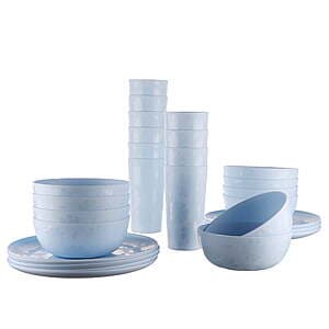 Mainstays 30-Piece Etched Dinnerware Set - 4 Stylish Colors