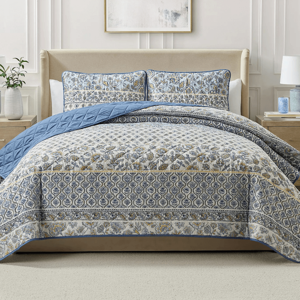Transform Your Bedroom with a 3-Piece King Quilt Set for $26