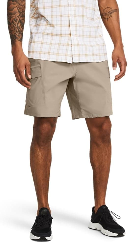 Under Armour Men's Fish Hunter 2.0 Cargo Shorts, (203) Timberwolf Taupe / / Taupe Dusk, 32