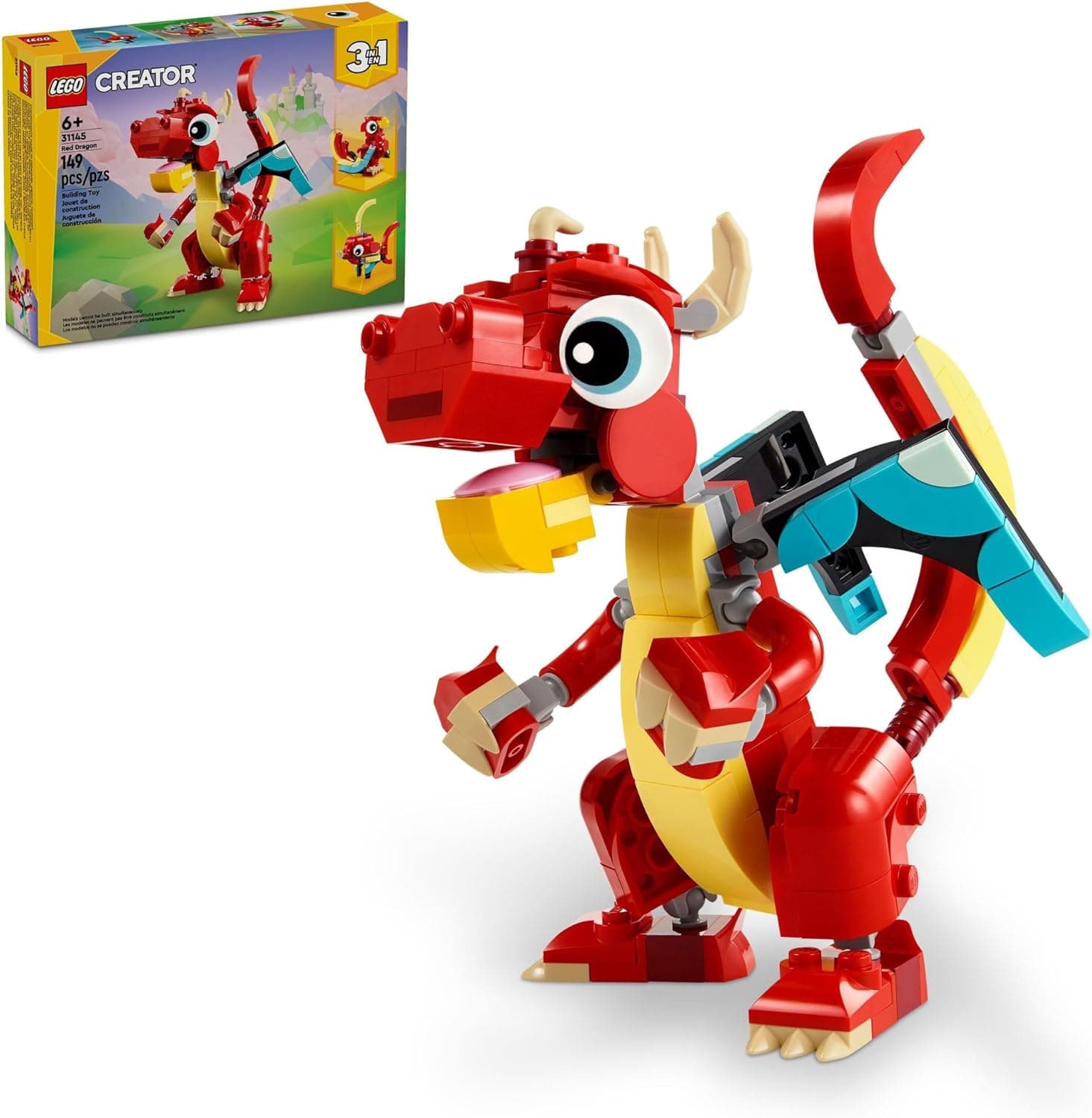 Unleash the Power of Transformation with LEGO Creator 3-in-1 Red Dragon
