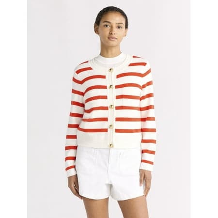 Free Assembly Women's Pocket Cardigan Sweater with Long Sleeves, Sizes XS-XXL