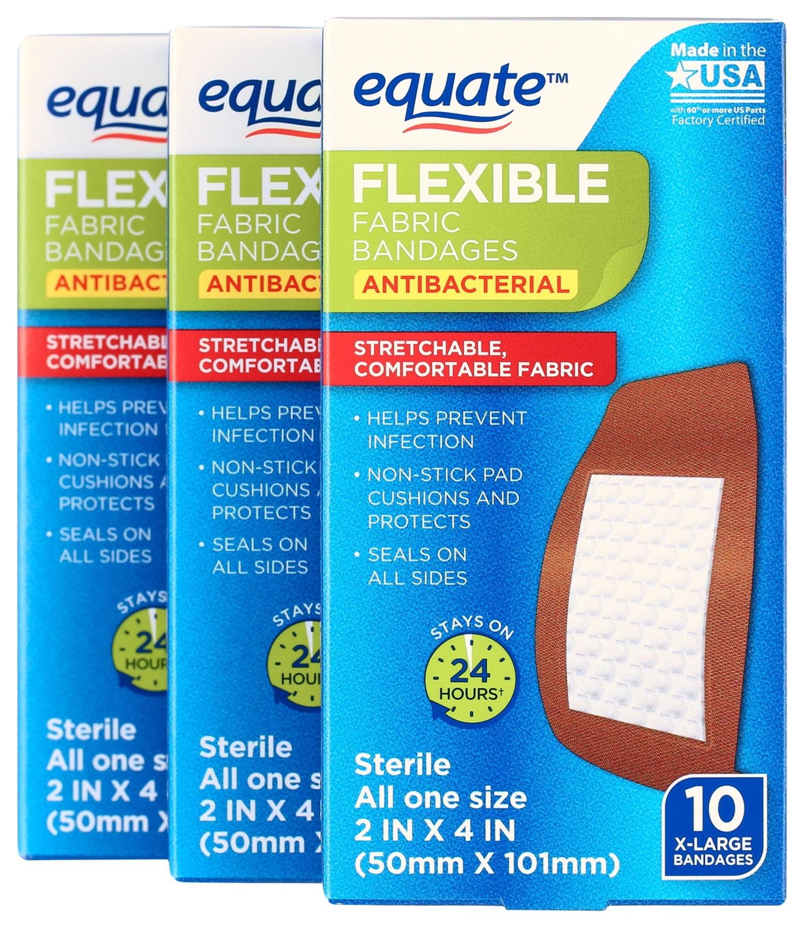 Equate Antibacterial Bandages, 60% Off at Walmart
